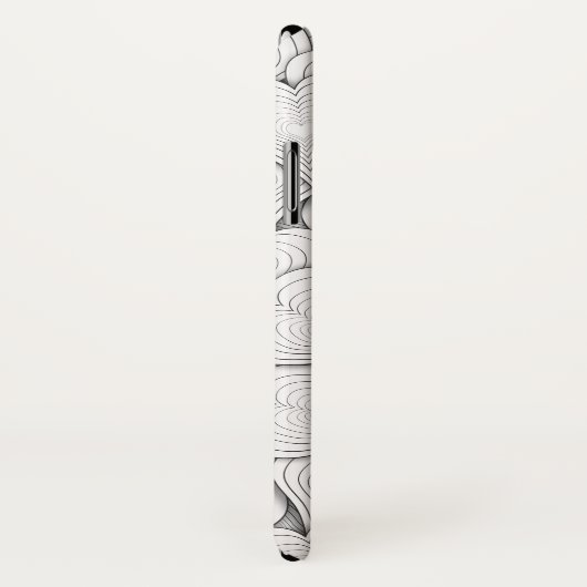 Zwart wit en rood uithangpatroon Case-Mate iPhone case (Achterkant / rechts)