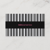 Zwart, wit en roze  bakkerijVisitekaartje Visitekaartje (Achterkant)