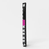Zwart wit en roze Case-Mate iPhone case (Achterkant/links)