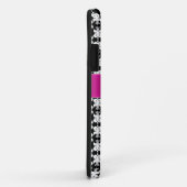 Zwart wit en roze Case-Mate iPhone case (Achterkant/rechts)