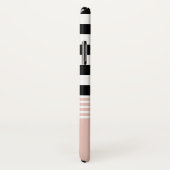 Zwart, wit en roze, gepersonaliseerd Case-Mate iPhone case (Achterkant / rechts)