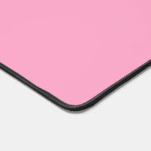 Zwart Wit en Roze Schattig Modern Monogram Bureaumat (Hoek)