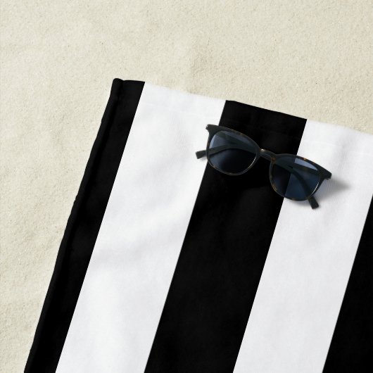 Zwart wit en roze stripper handdoek (In situ)