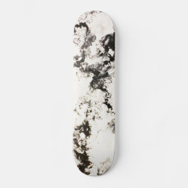 Zwart, wit en zilver skateboard