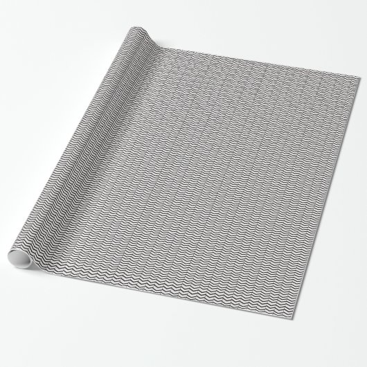 Zwart wit en zwart papier voor het ompakken van Ch (Uitgerold)