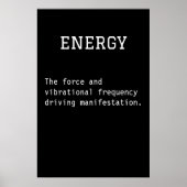 Zwart-wit energie Poster – Inspiratie (Voorkant)