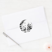 Zwart-wit Eno Sticker (Envelop)