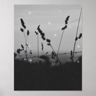 Zwart-wit esthetisch poster