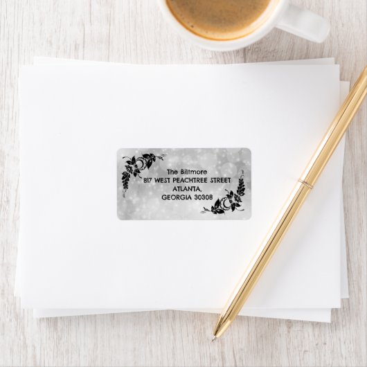 Zwart-wit Etiket (Insitu)