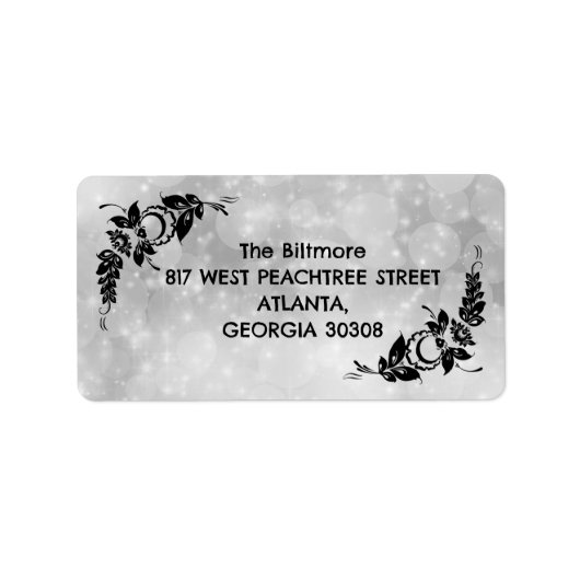 Zwart-wit Etiket (Voorkant)