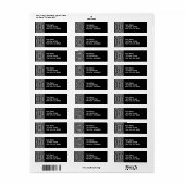 zwart-wit etiket (Full Sheet)