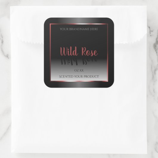 Zwart-wit etiket Burgundy Decor Lijst (Tas)