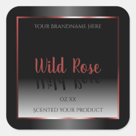 Zwart-wit etiket Burgundy Decor Lijst