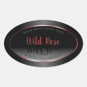 Zwart-wit etiket Burgundy Decor Lijst (Voorkant)