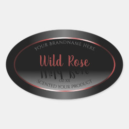 Zwart-wit etiket Burgundy Decor Lijst