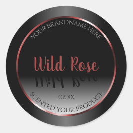 Zwart-wit etiket Burgundy Decor Lijst