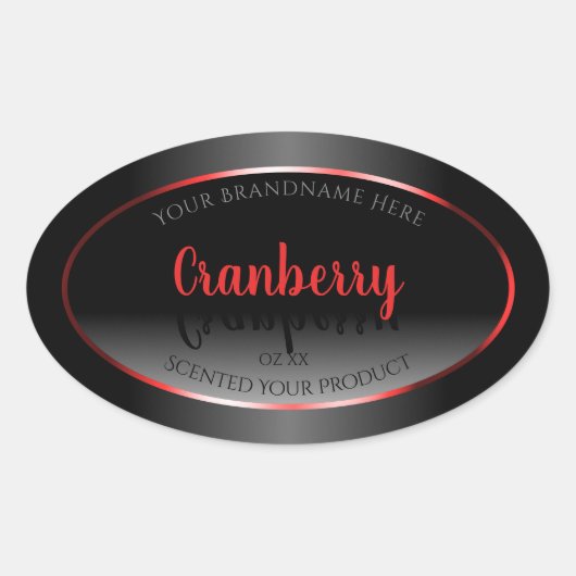 Zwart-wit etiket Decoratief Rood Lijst (Voorkant)