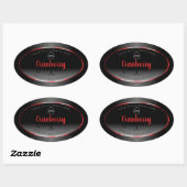 Zwart-wit etiket Rood Lijst Logo (Vel)