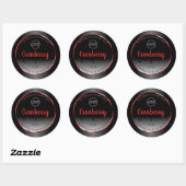 Zwart-wit etiket Rood Lijst Logo (Vel)