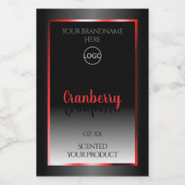 Zwart-wit etiket Rood Lijst Logo