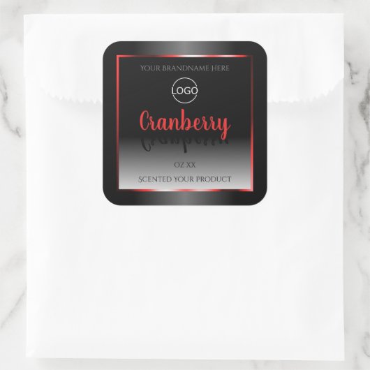 Zwart-wit etiket Rood Lijst Logo (Tas)