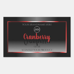 Zwart-wit etiket Rood Lijst Logo