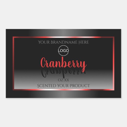 Zwart-wit etiket Rood Lijst Logo (Voorkant)