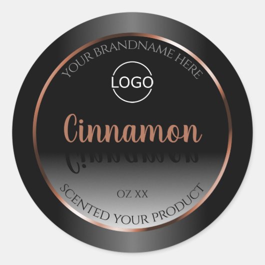 Zwart-wit etiket Roos Gold Lijst Logo (Voorkant)