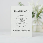 Zwart & Wit Etsy / Handmade Winkel Merk Bedankt (Staand voorkant)