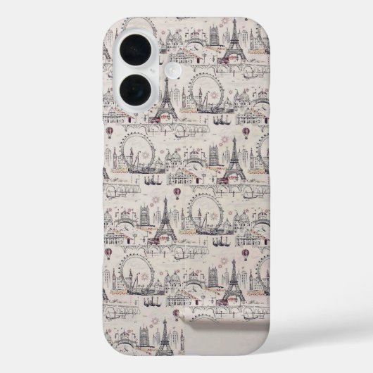 zwart-wit Europa Afbeeldingen Hoesje-Mate iPho Case-Mate iPhone Case (Achterkant)
