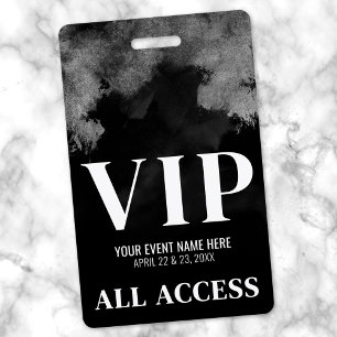 Zwart-Wit Event VIP-feest Badge