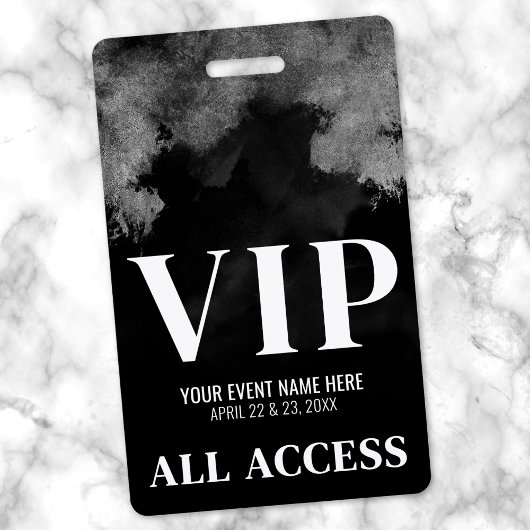 Zwart-Wit Event VIP-feest Badge