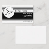 Zwart wit fade kleding hanger visitekaartjes (Voorkant / Achterkant)