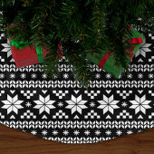 Zwart-wit Fair Isle Patroon Kerstboom Rok