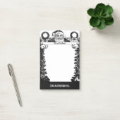  Zwart Wit Familienaam Santa Christmas Post-it® Notes (Kantoor)