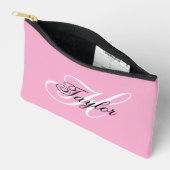 Zwart-wit Fancy Monogram Roze Etui (Open)