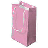 Zwart-wit Fancy Monogram Roze Klein Cadeauzakje (Achterkant Gekanteld)