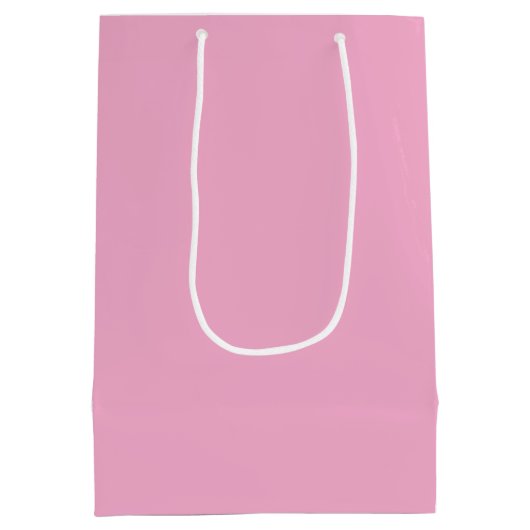 Zwart-wit Fancy Monogram Roze Medium Cadeauzakje (Achterkant)