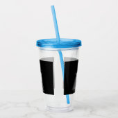 Zwart-wit farao koning acryl drinkbeker (Links)
