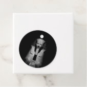 Zwart-wit farao koning bedankjes labels (In situ)