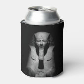 Zwart-wit farao koning blikjeskoeler (Blikje Voorkant)
