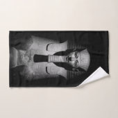 Zwart-wit farao koning handdoek (Handdoek)