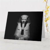 Zwart-wit farao koning kaart (Gele Bloem)