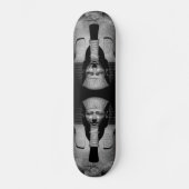 Zwart-wit farao koning persoonlijk skateboard (Voorkant)
