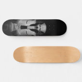Zwart-wit farao koning persoonlijk skateboard (Horizontaal)