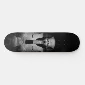 Zwart-wit farao koning persoonlijk skateboard (Horizontaal)