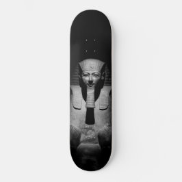 Zwart-wit farao koning persoonlijk skateboard
