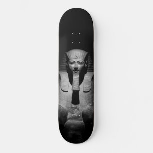 Zwart-wit farao koning persoonlijk skateboard