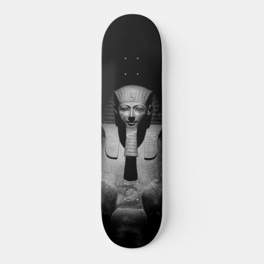 Zwart-wit farao koning persoonlijk skateboard (Voorkant)