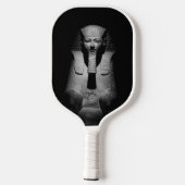 Zwart-wit farao koning pickleball paddle (Achterkant)